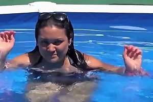 Thick Spanish Mom Fuck Hard Near Outdoor Pool